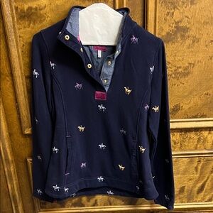 Joules Navy Horse Print Sweatshirt